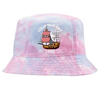 Columbus Day 1492 Tie-Dyed Bucket Hat