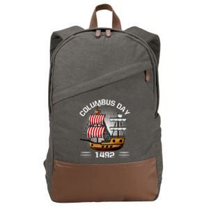 Columbus Day 1492 Cotton Canvas Backpack