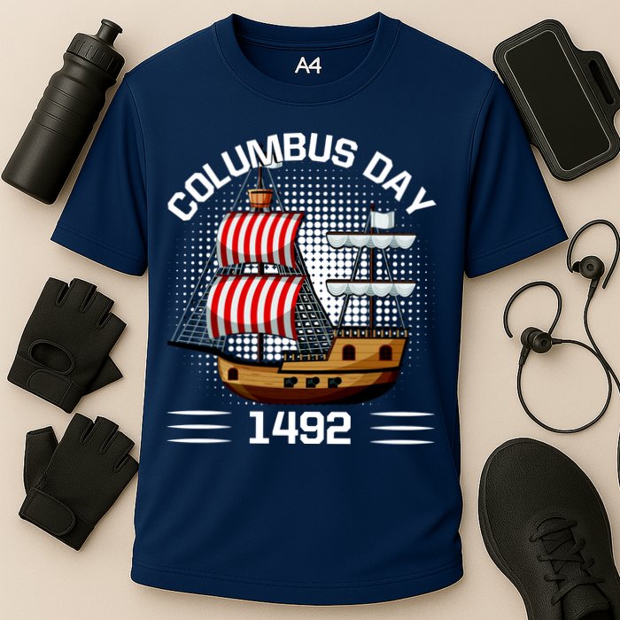 Columbus Day 1492 Cooling Performance Crew T-Shirt