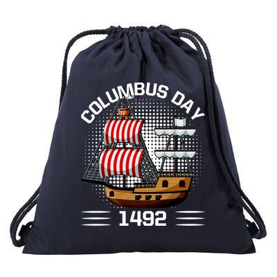 Columbus Day 1492 Drawstring Bag