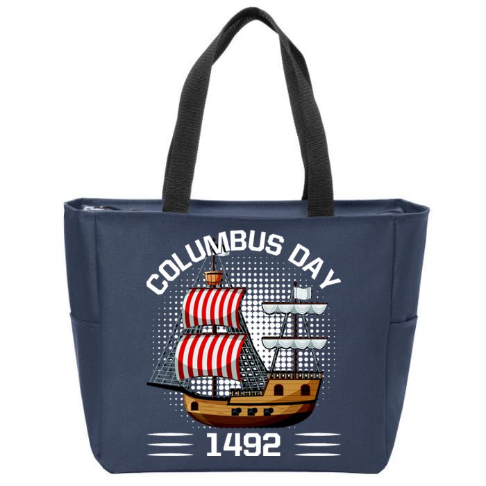 Columbus Day 1492 Zip Tote Bag