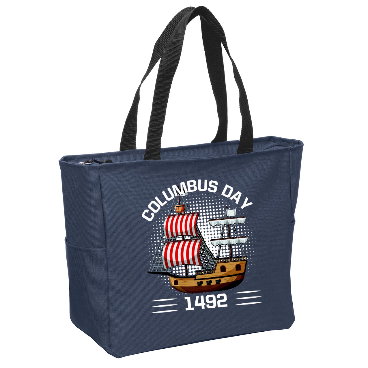 Columbus Day 1492 Zip Tote Bag