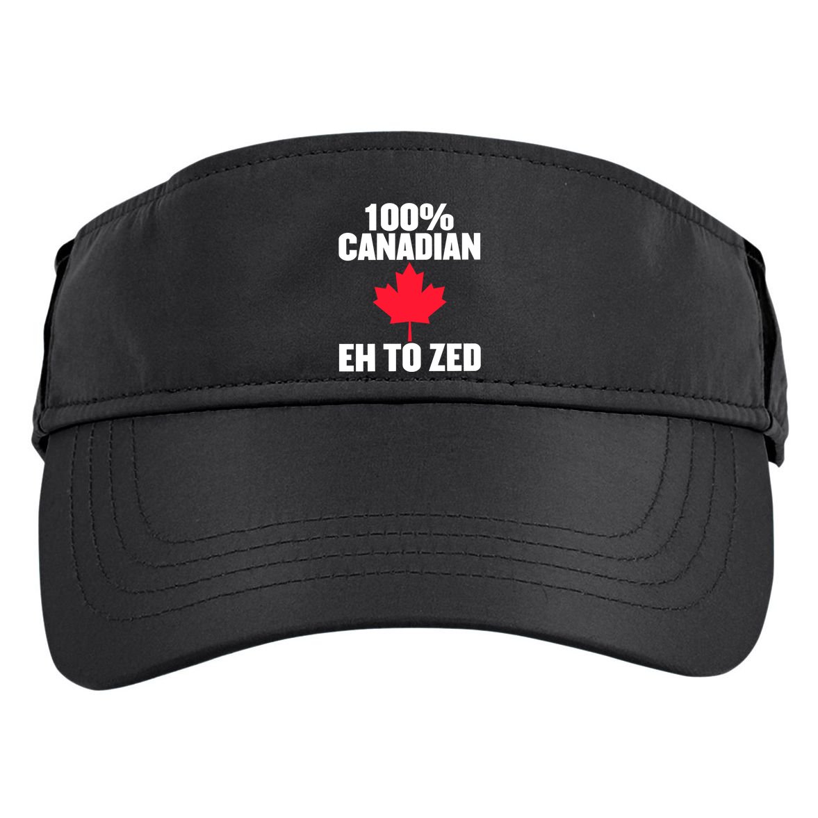 Canada Day 100% Canadian Eh To Zed Adult Drive Performance Visor
