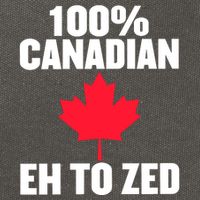 Canada Day 100% Canadian Eh To Zed Cotton Canvas Backpack