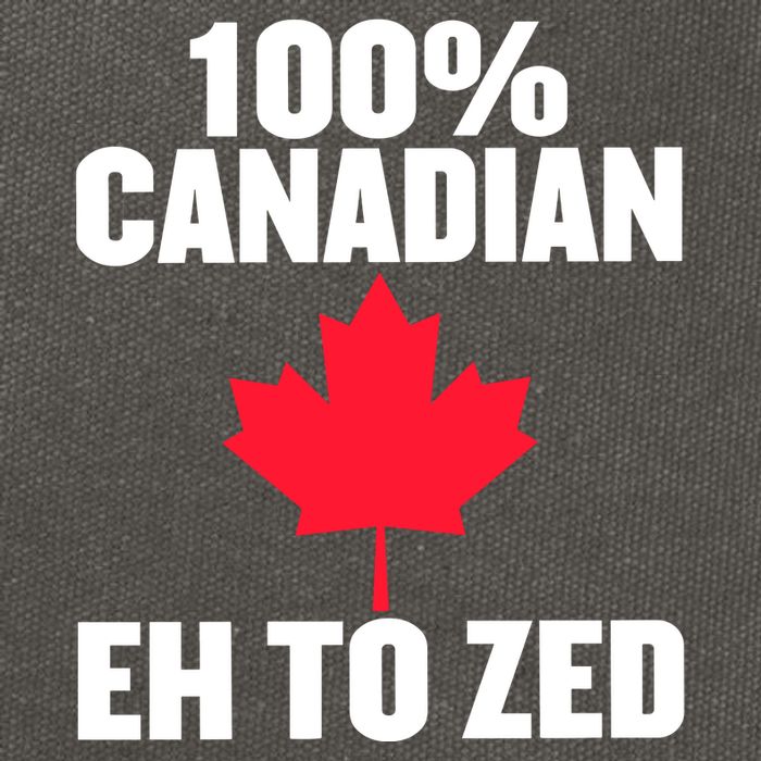Canada Day 100% Canadian Eh To Zed Cotton Canvas Backpack