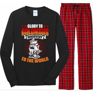 Columbus Day 1942 American Italian Christopher Columbus Gift Long Sleeve Pajama Set