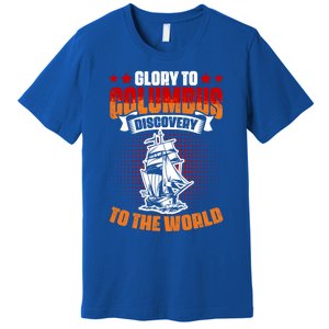 Columbus Day 1942 American Italian Christopher Columbus Gift Premium T-Shirt