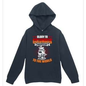 Columbus Day 1942 American Italian Christopher Columbus Gift Urban Pullover Hoodie