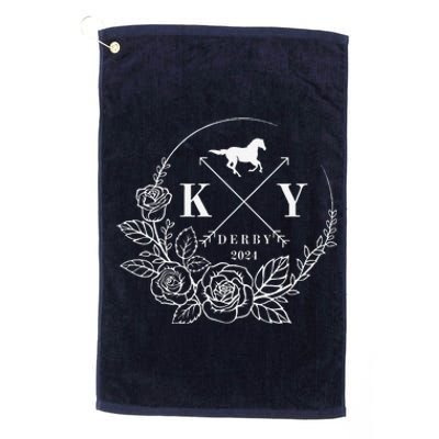 Celebrating Derby 150th Horse Racing Derby Day 2024 Party Platinum Collection Golf Towel