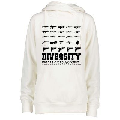 Celebrate Diversity 2nd Adt Second Patriotic Pro Gun Gift Womens Funnel Neck Pullover Hood