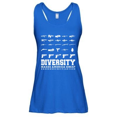 Celebrate Diversity 2nd Adt Second Patriotic Pro Gun Gift Ladies Essential Flowy Tank