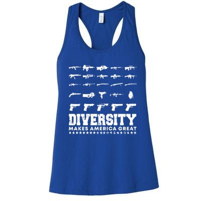 Celebrate Diversity 2nd Adt Second Patriotic Pro Gun Gift Women's Racerback Tank