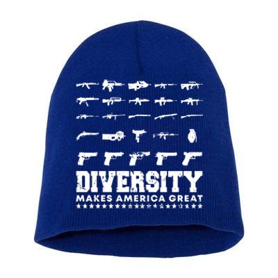 Celebrate Diversity 2nd Adt Second Patriotic Pro Gun Gift Short Acrylic Beanie