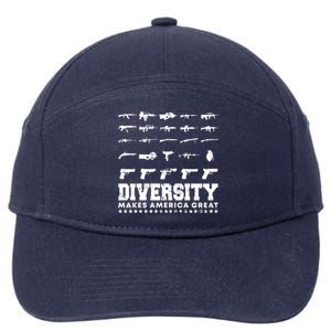 Celebrate Diversity 2nd Adt Second Patriotic Pro Gun Gift 7-Panel Snapback Hat