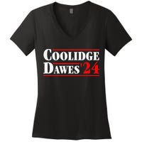Coolidge Dawes' 24 Apparel Women's V-Neck T-Shirt