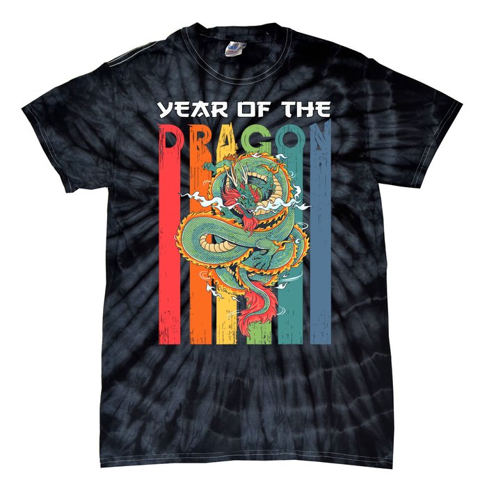 Chinese Dragon 2024 Lunar New Year A Year Of The Dragon 2024 Tie-Dye T-Shirt