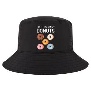 Cute Donut 5th Birthday Im This Many Donuts 5year Old Cool Comfort Performance Bucket Hat