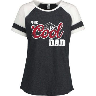 Cool Dad 90s Vintage Cow Cute Gift Enza Ladies Jersey Colorblock Tee