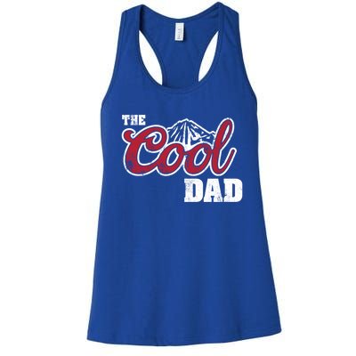 Cool Dad 90s Vintage Cow Cute Gift Women's Racerback Tank