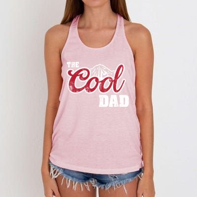 Cool Dad 90s Vintage Cow Cute Gift Women's Knotted Racerback Tank