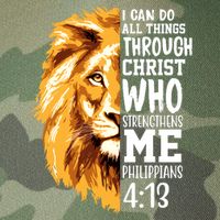 Can Do All Things Through Christ Bible Quote Lion Legacy Tie Dye Trucker Hat