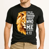Can Do All Things Through Christ Bible Quote Lion Performance Shirt