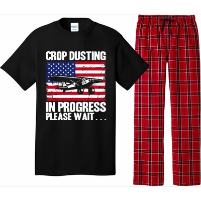 Crop Duster American Crop Dusting In Progress Please Wait Pajama Set