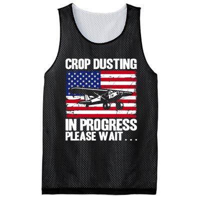 Crop Duster American Crop Dusting In Progress Please Wait Mesh Reversible Basketball Jersey Tank