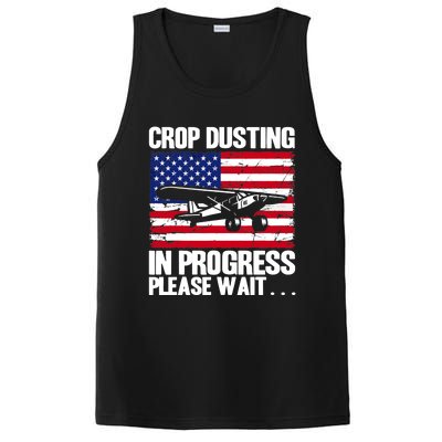 Crop Duster American Crop Dusting In Progress Please Wait PosiCharge Competitor Tank