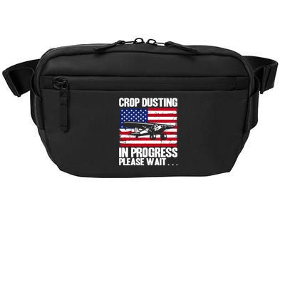 Crop Duster American Crop Dusting In Progress Please Wait Crossbody Pack