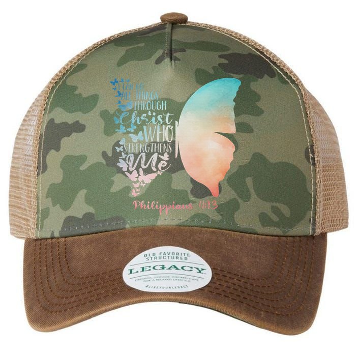 Can Do All Things Through Christ Who Strengthens Me Saying Legacy Tie Dye Trucker Hat