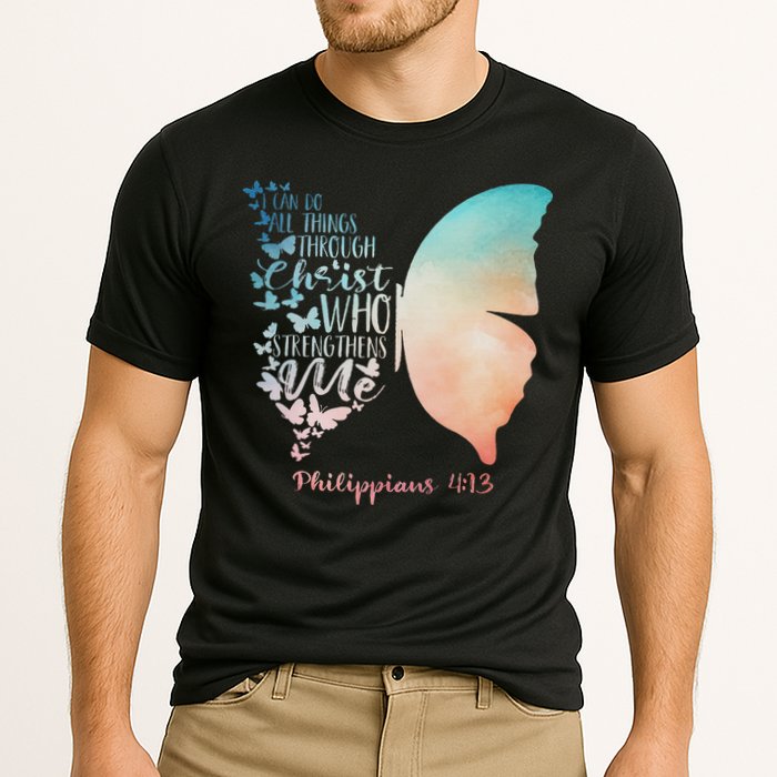 Can Do All Things Through Christ Who Strengthens Me Saying Cooling Performance Crew T-Shirt