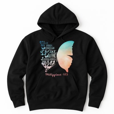 Can Do All Things Through Christ Who Strengthens Me Saying Hoodie
