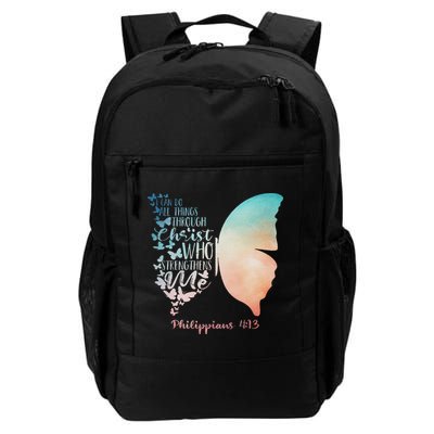 Can Do All Things Through Christ Who Strengthens Me Saying Backpack