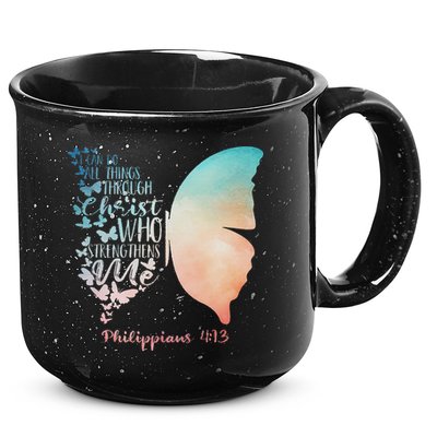 Can Do All Things Through Christ Who Strengthens Me Saying 15oz Campfire Ceramic Mug