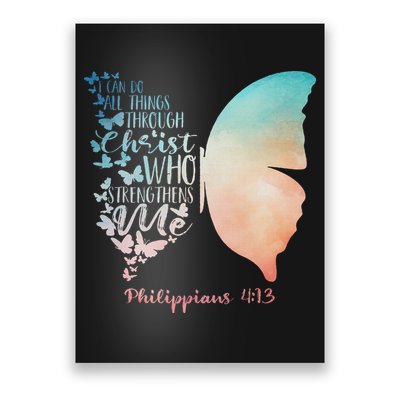 Can Do All Things Through Christ Who Strengthens Me Saying Poster
