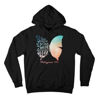 Can Do All Things Through Christ Who Strengthens Me Saying Tall Hoodie