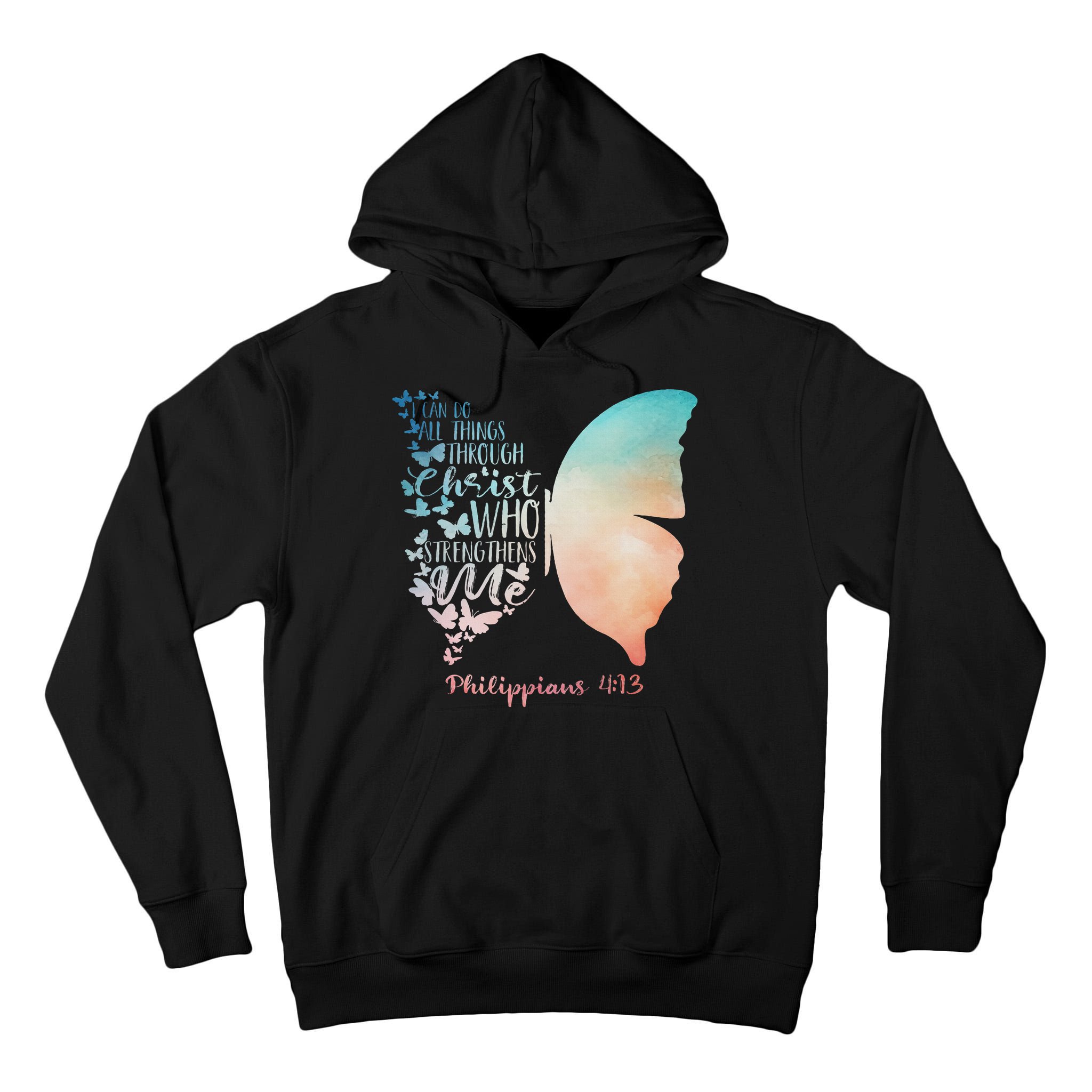Can Do All Things Through Christ Who Strengthens Me Saying Tall Hoodie