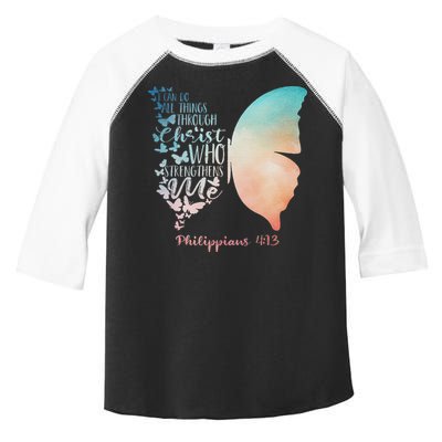 Can Do All Things Through Christ Who Strengthens Me Saying Toddler Fine Jersey T-Shirt