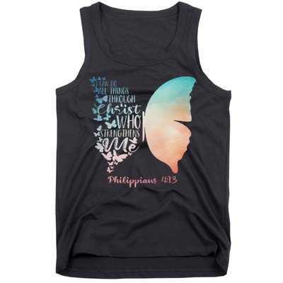 Can Do All Things Through Christ Who Strengthens Me Saying Tank Top