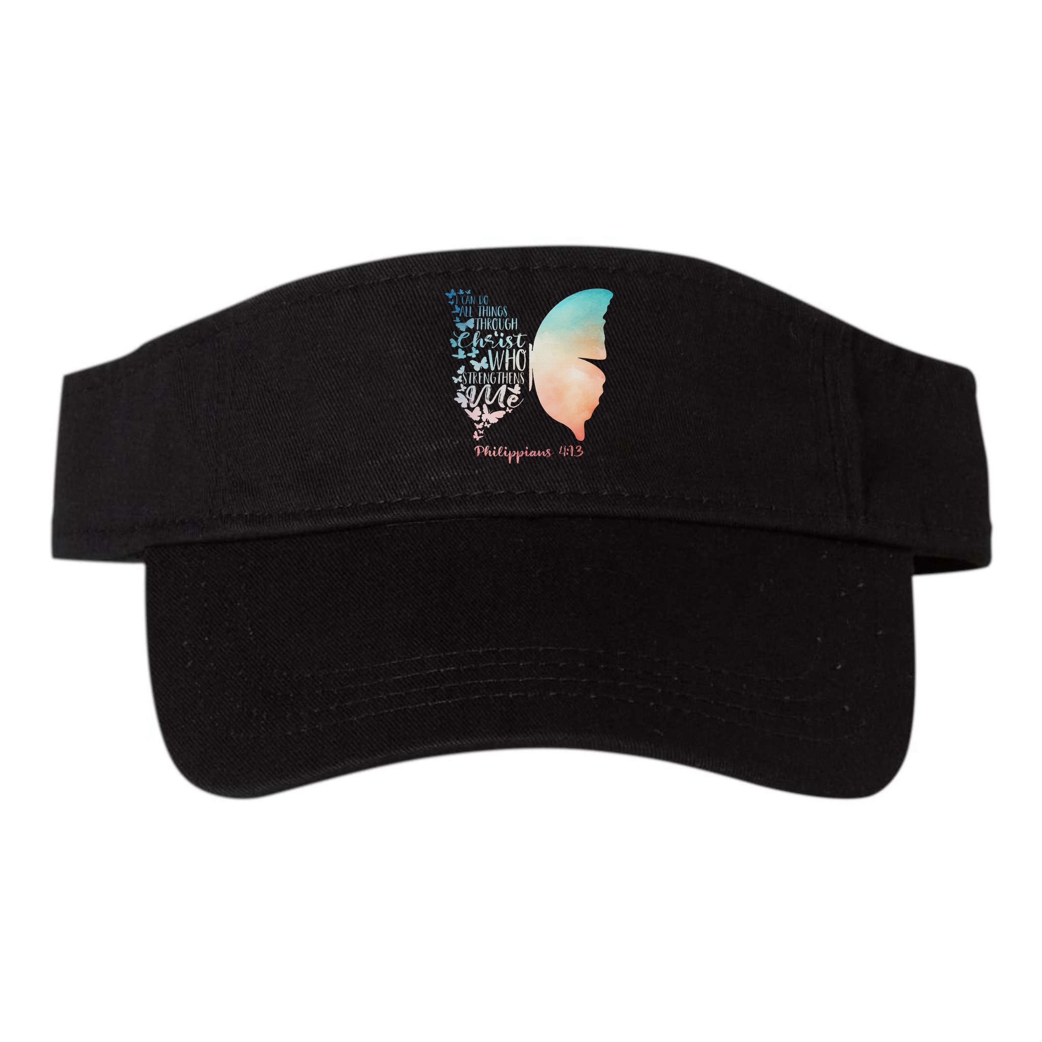 Can Do All Things Through Christ Who Strengthens Me Saying Visor