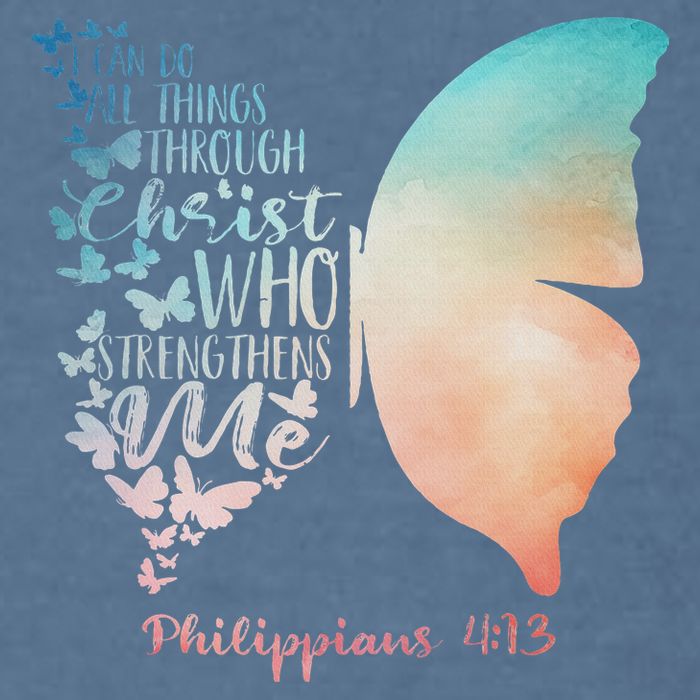 Can Do All Things Through Christ Who Strengthens Me Saying Garment-Dyed Sweatshirt