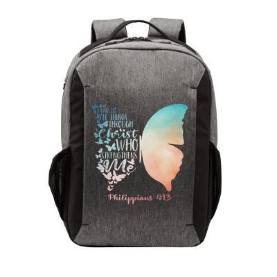 Can Do All Things Through Christ Who Strengthens Me Saying Vector Backpack