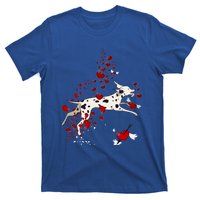 Cute Dalmatian And Red Hearts Funny Dog Mom Valentines Day Gift T-Shirt