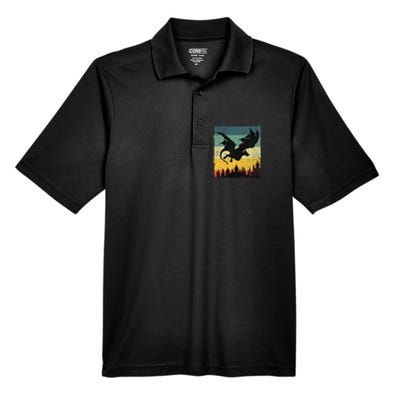 Cool Dragon Art For Women Mythical Men's Origin Performance Pique Polo