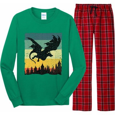 Cool Dragon Art For Women Mythical Long Sleeve Pajama Set