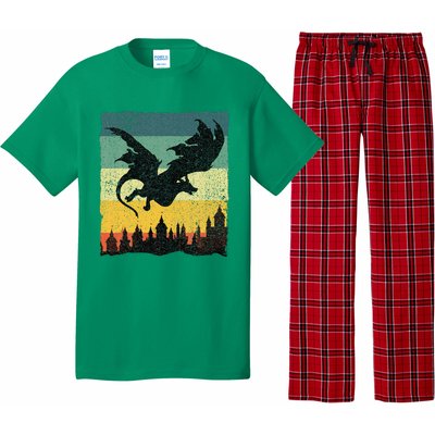 Cool Dragon Art For Women Mythical Pajama Set