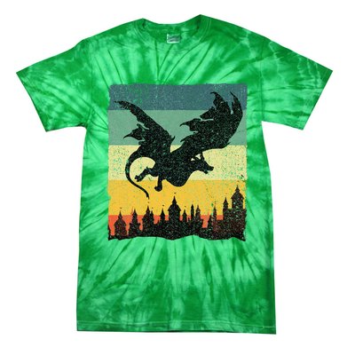 Cool Dragon Art For Women Mythical Tie-Dye T-Shirt