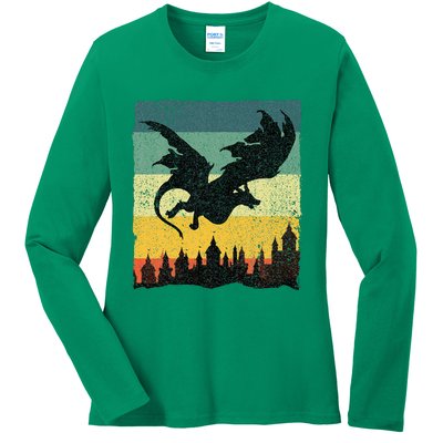 Cool Dragon Art For Women Mythical Ladies Long Sleeve Shirt