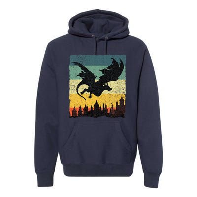 Cool Dragon Art For Women Mythical Premium Hoodie